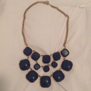 Blue statement necklace